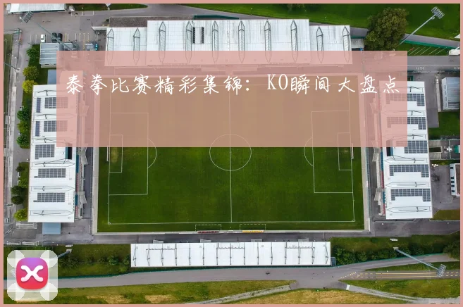 泰拳比赛精彩集锦:KO瞬间大盘点